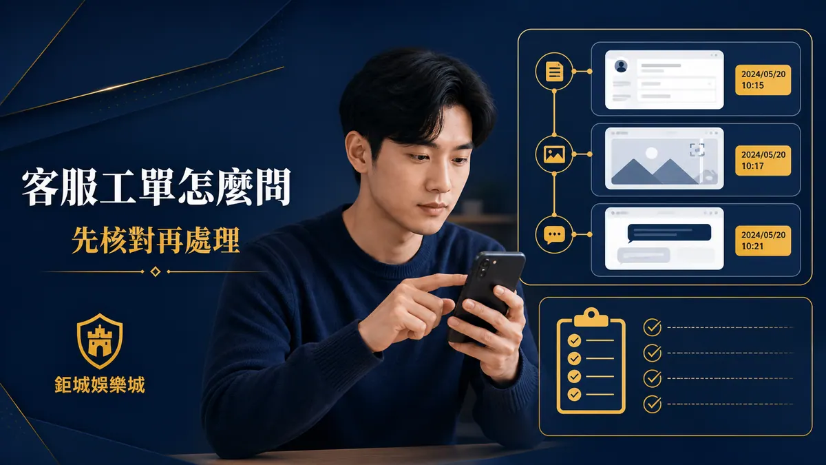 娛樂城客服怎麼問才有效？工單編號、截圖與時間線整理法